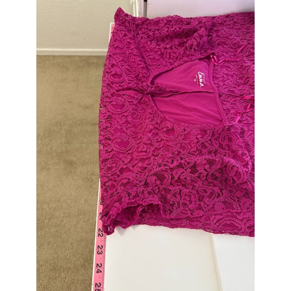 Y2K Simply Emma Womans Crochet Top Size 1X Boho Fairy Feminine Western Boho Work - Picture 7 of 15
